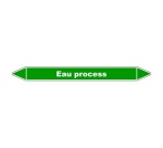 Marqueur de Tuyauterie - Eau Process - NFX 08-105 - Vinyle Laminé