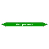Marqueur de Tuyauterie - Eau Process - NFX 08-105 - Vinyle Laminé 150 x 12 mm