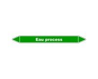 Marqueur de Tuyauterie - Eau Process - NFX 08-105 - Vinyle Laminé 150 x 12 mm