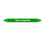 Marqueur tuyauterie - Eau recyclée - Vinyle laminé
- NFX 08-105