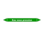 Marqueur Tuyauterie - Eau sous Pression - Vinyle Laminé