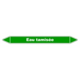 Marqueur de Tuyauterie - Eau Tamisée - NFX 08-105 - Vinyle Laminé 150 x 12 mm