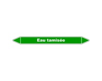Marqueur de Tuyauterie - Eau Tamisée - NFX 08-105 - Vinyle Laminé 355 x 37 mm
