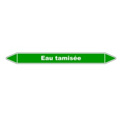 Marqueur de Tuyauterie - Eau Tamisée - NFX 08-105 - Vinyle Laminé