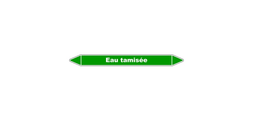 Marqueur de Tuyauterie - Eau Tamisée - NFX 08-105 - Vinyle Laminé