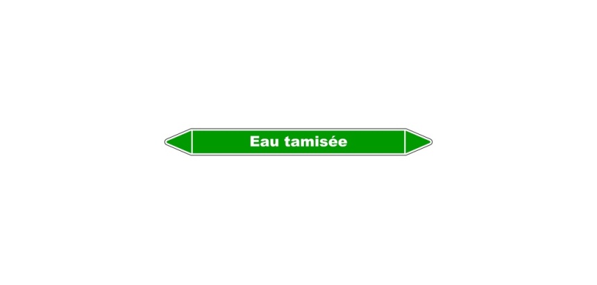 Marqueur de Tuyauterie - Eau Tamisée - NFX 08-105 - Vinyle Laminé