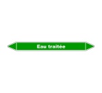Marqueur de Tuyauterie - Eau Traitée - NFX 08-105 - Vinyle Laminé