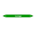 Marqueur de Tuyauterie - Lavage - NFX 08-105 - Vinyle Laminé