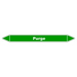 Marqueur de Tuyauterie - Purge - NFX 08-105 - Vinyle Laminé 150 x 12 mm