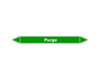Marqueur de Tuyauterie - Purge - NFX 08-105 - Vinyle Laminé 150 x 12 mm