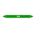 Marqueur de Tuyauterie - RIA - vert - NFX 08-105 - Vinyle Laminé