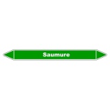 Marqueur de Tuyauterie - Saumure - NFX 08-105 - Vinyle Laminé 150 x 12 mm
