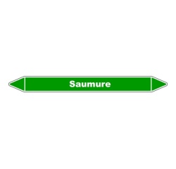Marqueur de Tuyauterie - Saumure - NFX 08-105 - Vinyle Laminé