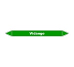 Marqueur de Tuyauterie - Vidange - NFX 08-105 - Vinyle Laminé