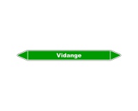 Marqueur de Tuyauterie - Vidange - NFX 08-105 - Vinyle Laminé 150 x 12 mm