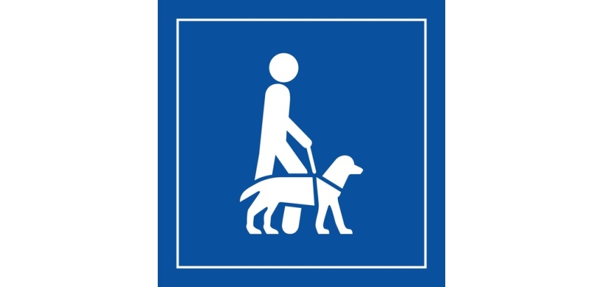 Pictogramme - Accessibilité chien guide ou assistance - ISO 7001