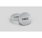 Panneau d'information - Tirez - Diam 83 mm - Acier inoxydable