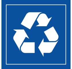 Signalétique recyclage poubelle - PI PF 066 conforme ISO 7001