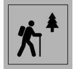 Signalétique information - Sentier de randonnée pédestre - ISO 7001
