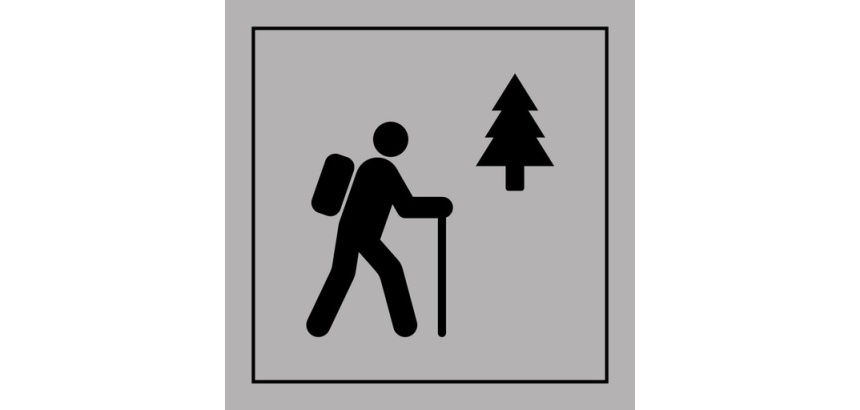 Signalétique information - Sentier de randonnée pédestre - ISO 7001