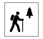 Signalétique information - Sentier de randonnée pédestre - ISO 7001