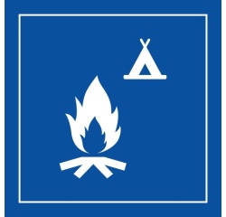 Pictogramme d'information - Pictogramme Feu de camp - ISO 7001
