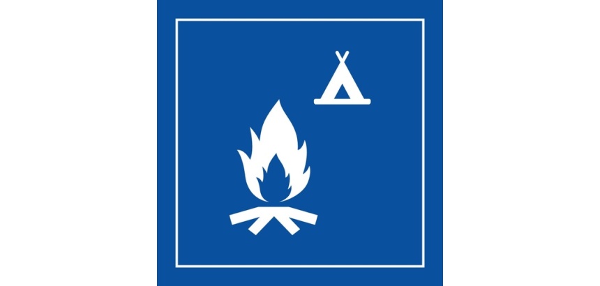 Pictogramme d'information - Pictogramme Feu de camp - ISO 7001