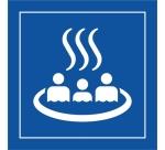 Panneau d'information - Pictogramme Source thermale - ISO 7001