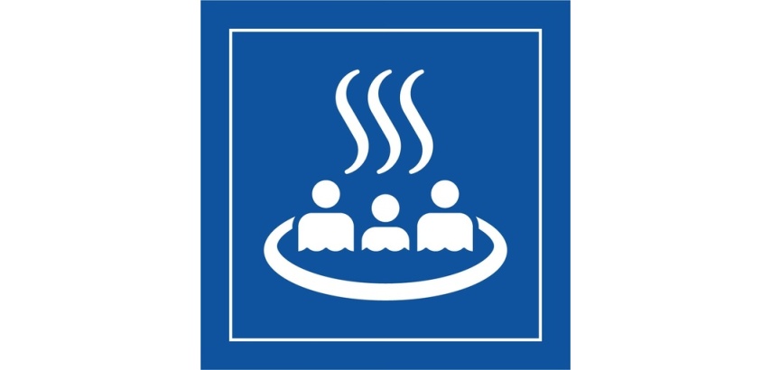 Panneau d'information - Pictogramme Source thermale - ISO 7001
