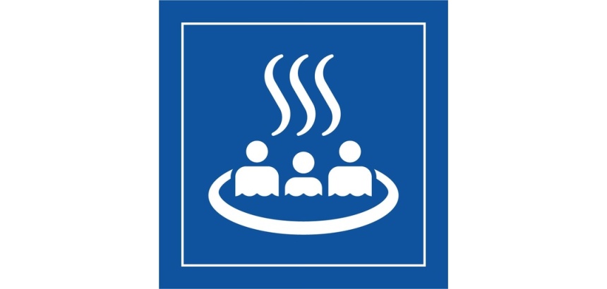 Panneau d'information - Pictogramme Source thermale - ISO 7001
