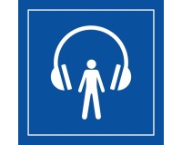 Signalétique d'information - Pictogramme Audioguide - ISO 7001 250 x 250 mm PVC 2 mm