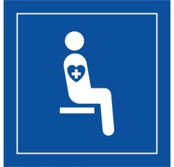 Pictogramme - Siège prioritaire troubles graves - ISO 7001
