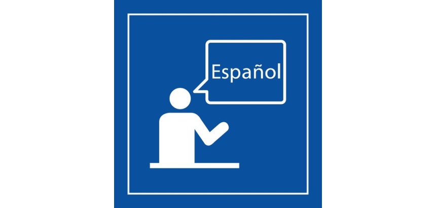 Panneau info - Communication langue spécifiée - ISO 7001 125 x 125 mm Blanc