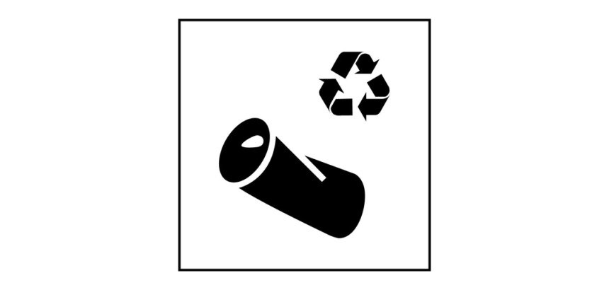 Panneau Tri Selectif - Recyclage canette - PI PF 063 - ISO 7001