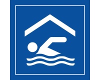 Panneau - Piscine Intérieur ou Couverte - PI SA 003 - ISO 7001 350 x 350 mm Blanc
