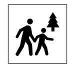 Panneau d'information - Espace naturel accessible au public - ISO 7001 - Gravoply