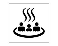 Panneau d'information - Source thermale - ISO 7001 - Gravoply