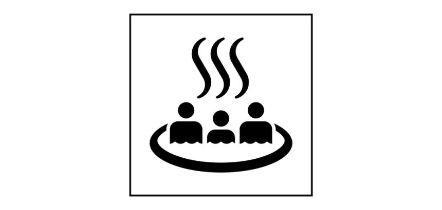 Panneau d'information - Source thermale - ISO 7001 - Gravoply