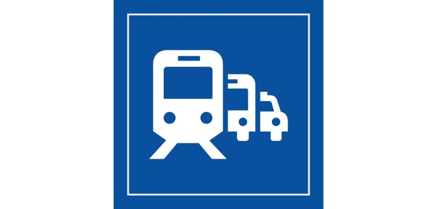 Panneau d'information - Pôle de correspondance ou gare routière - ISO 7001 - Gravoply