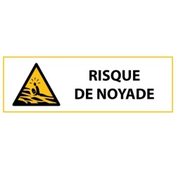 Signalétique de danger - Picto Risque de noyade - W167 - ISO 7010