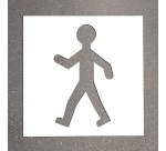Pochoir pour marquage au sol - Signalisation Piéton - PVC Souple
