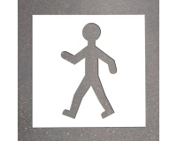 Pochoir pour marquage au sol - Signalisation Piéton - PVC Souple