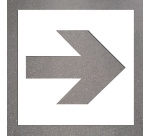 Pochoir - Flèche directionnelle grand format - PVC souple