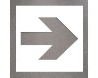 Pochoir - Flèche directionnelle grand format - PVC souple