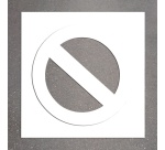 Pochoir -Marquage - Interdiction de stationner - PVC Souple