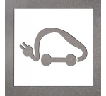 Pochoir  pour marquage au sol - Voitures Électriques - PVC souple