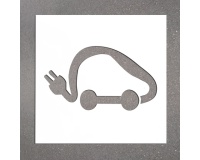 Pochoir  pour marquage au sol - Voitures Électriques - PVC souple