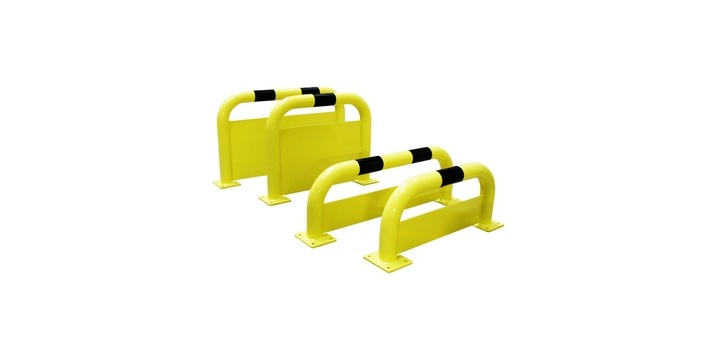 Arceau de protection avec plaque anti-encastrement en acier