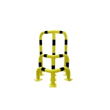 Barrière de sécurité - Arceau de protection d'angle en acier 600 x 600 x 1200 mm
