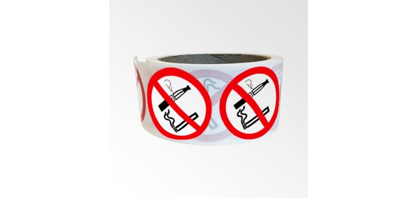 Rouleau de pictos - Interdiction fumer vapoter - P002 - ISO 7010